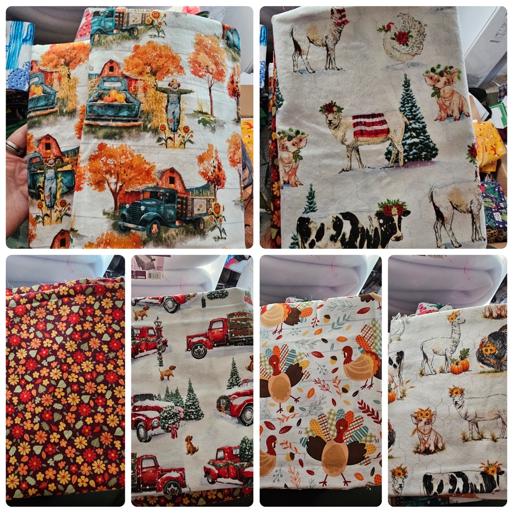 Assorted Fall & Winter Fabric Bundle